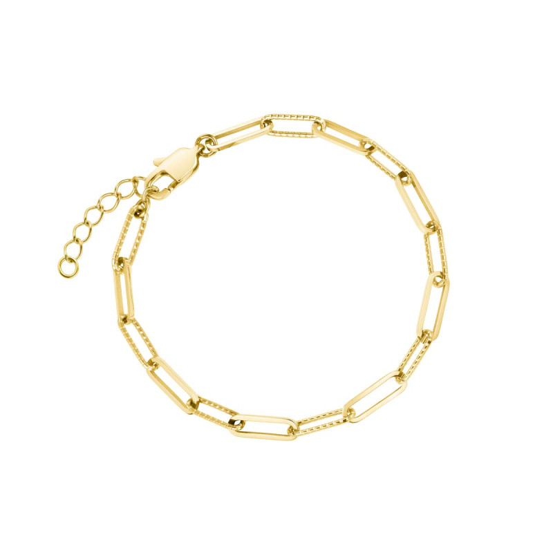 Bracelet Rosefield  Hammered Chain Bracelet Gold  - JBHCG-J595