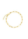 Bracelet Rosefield "Hammered Chain Bracelet Gold"