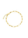 Bracelet Rosefield "Hammered Chain Bracelet Gold"