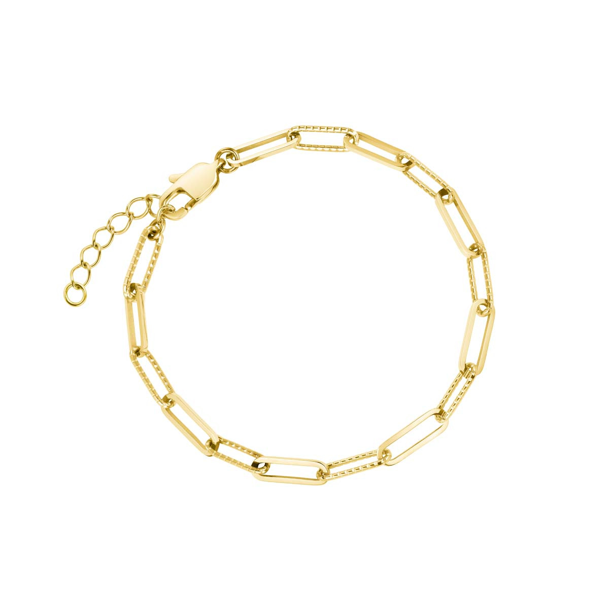 Bracelet Rosefield "Hammered Chain Bracelet Gold"