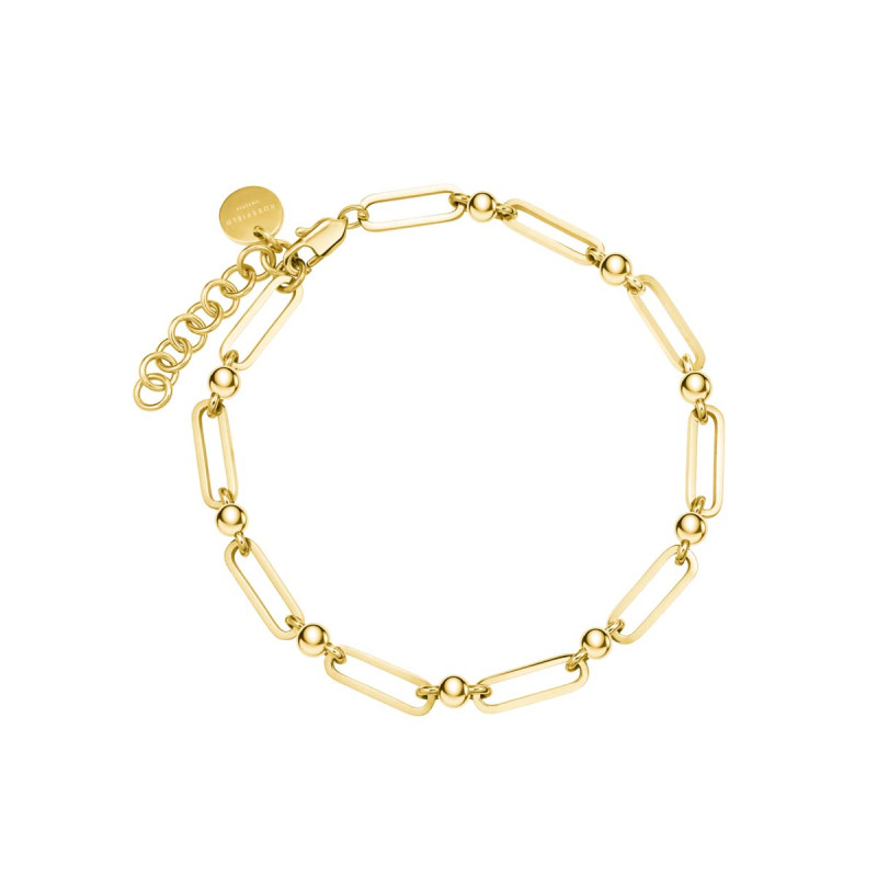 bracelet rosefield "dotted multilink bracelet gold" - jbmcg-j589