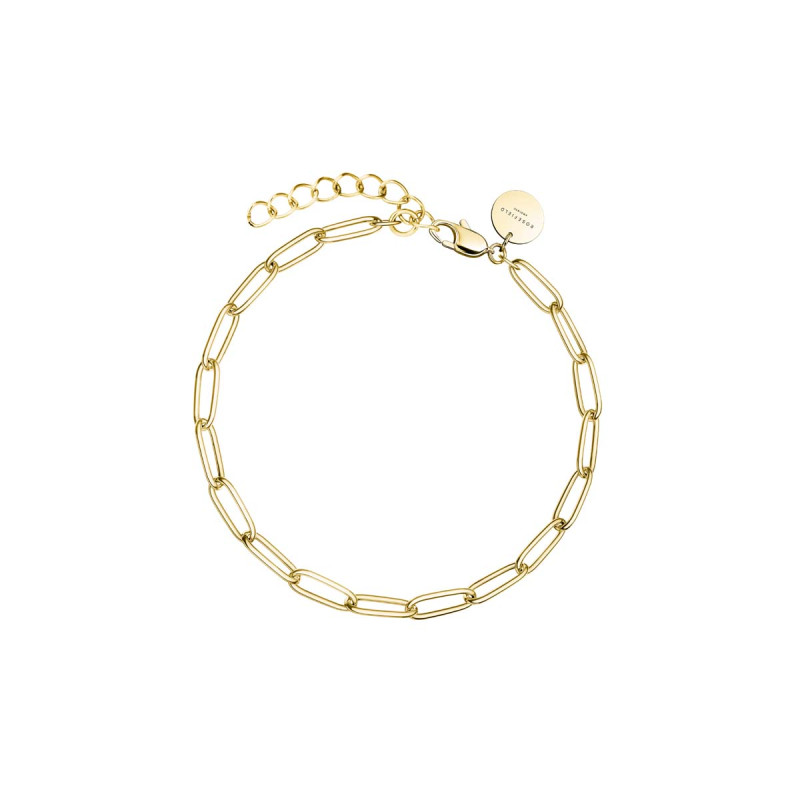 bracelet rosefield "rectangle chain bracelet gold" - jbrcg-j561