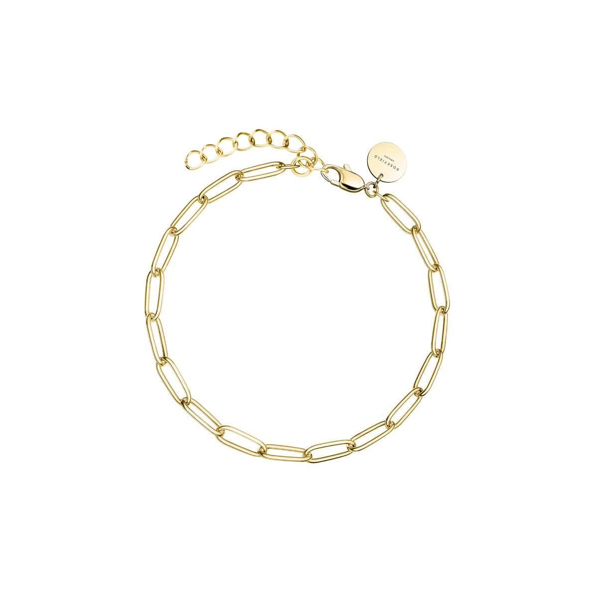 Bracelet Rosefield "Rectangle Chain Bracelet Gold"