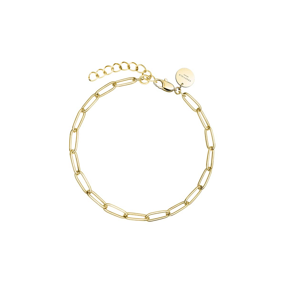 Bracelet Rosefield "Rectangle Chain Bracelet Gold" - JBRCG-J561