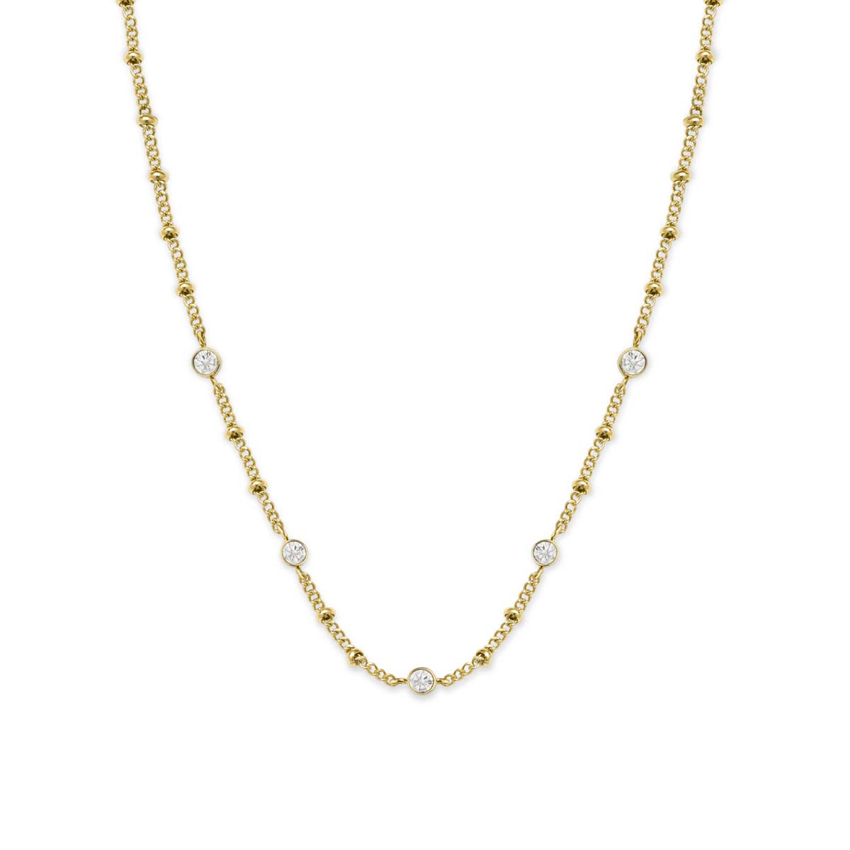 Collier Rosefield "Crystal Necklace Gold" - JCSCG-J266