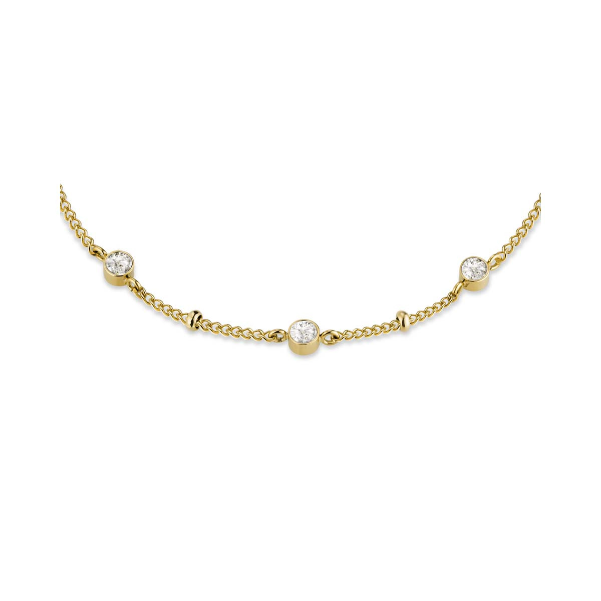 Collier Rosefield "Crystal Necklace Gold" - JCSCG-J266