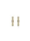 Boucles d'Oreilles Rosefield "Crystal Hoops Gold"