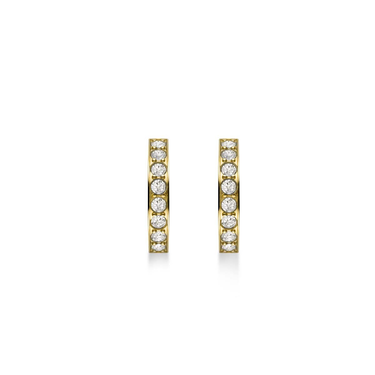 Boucles d'Oreilles Rosefield "Crystal Hoops Gold" - JECHG-J571