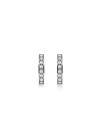 Boucles d'Oreilles Rosefield "Crystal Hoops Silver"