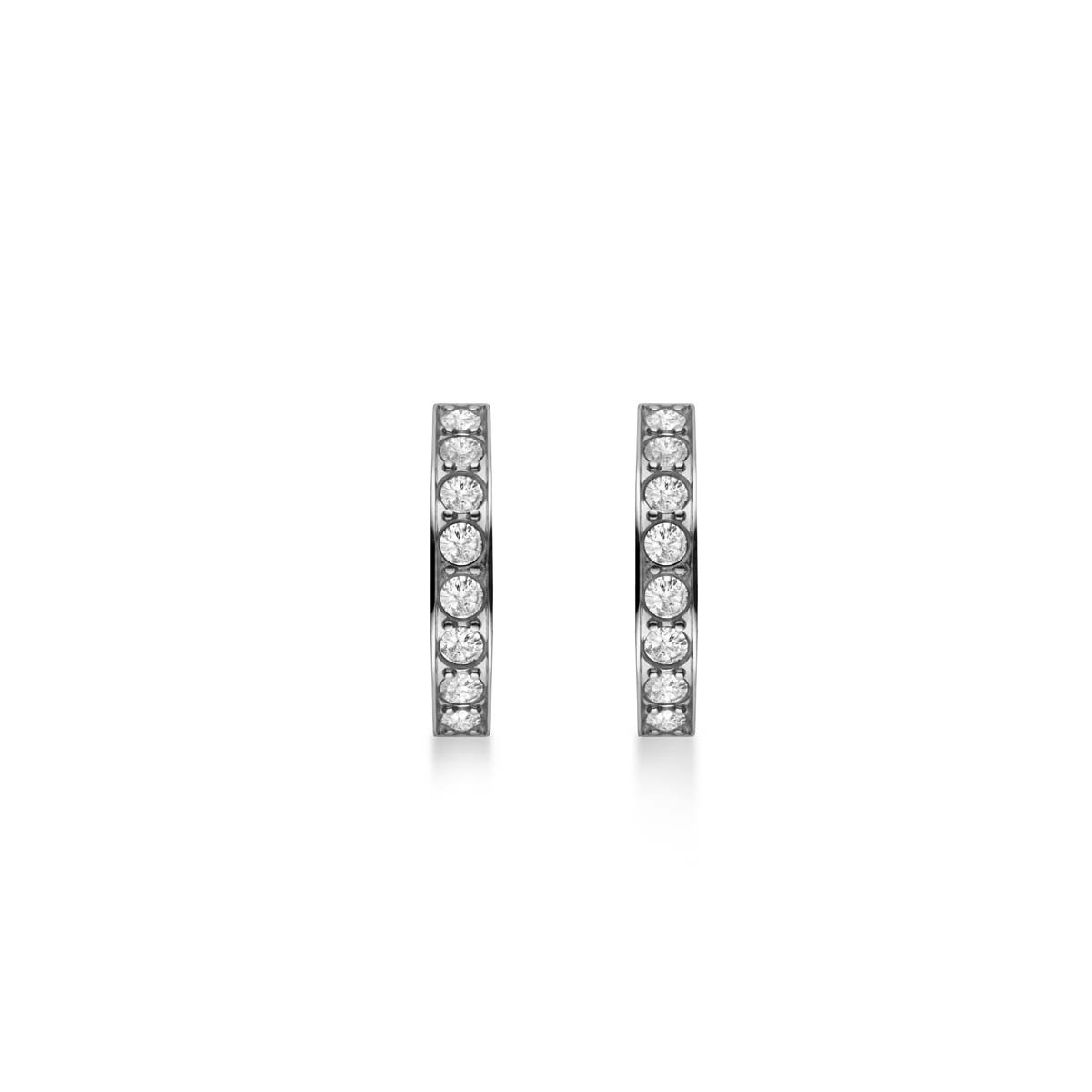 Boucles d'Oreilles Rosefield "Crystal Hoops Silver" Boucles d'Oreilles Rosefield "Crystal Hoops Silver" - JECHS-J572