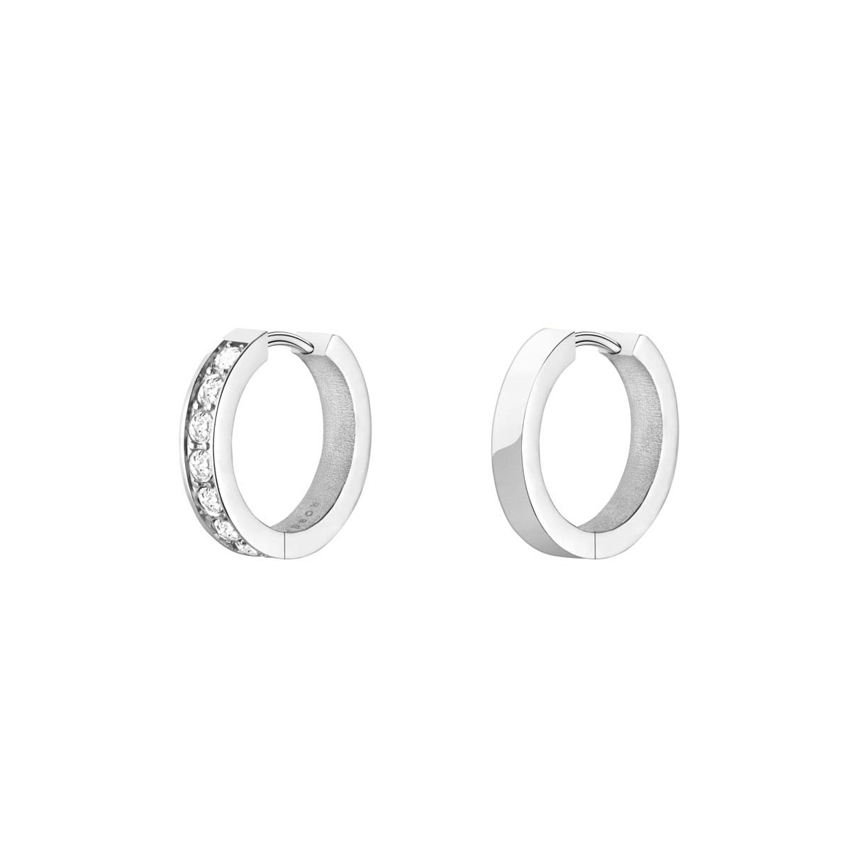 Boucles d'Oreilles Rosefield "Crystal Hoops Silver" Boucles d'Oreilles Rosefield "Crystal Hoops Silver" - JECHS-J572