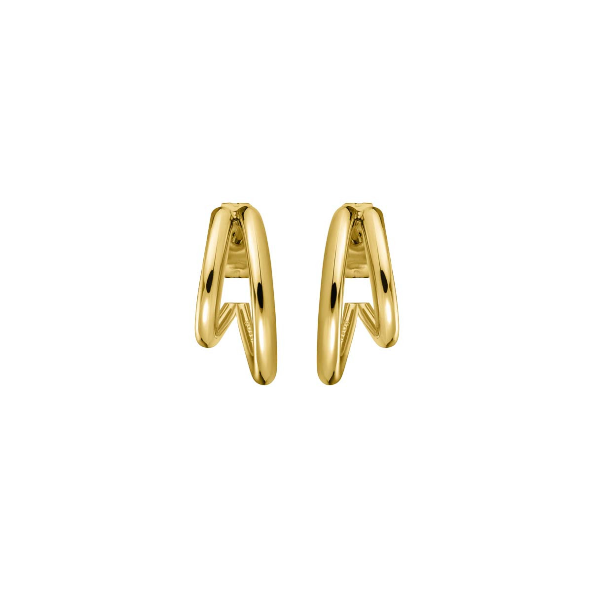 Boucles d'Oreilles Rosefield "Double Hoops Gold" - JEDHG-J575