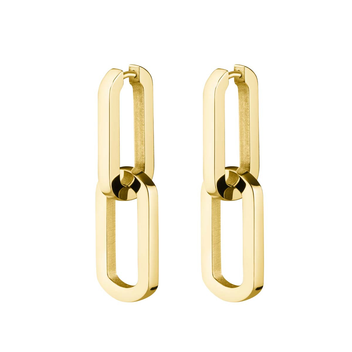 Boucles d'Oreilles Rosefield "Dual Hoops Gold" - JEDHG-J585