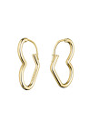 Boucles d'Oreilles Rosefield "Heart Hoops Gold"