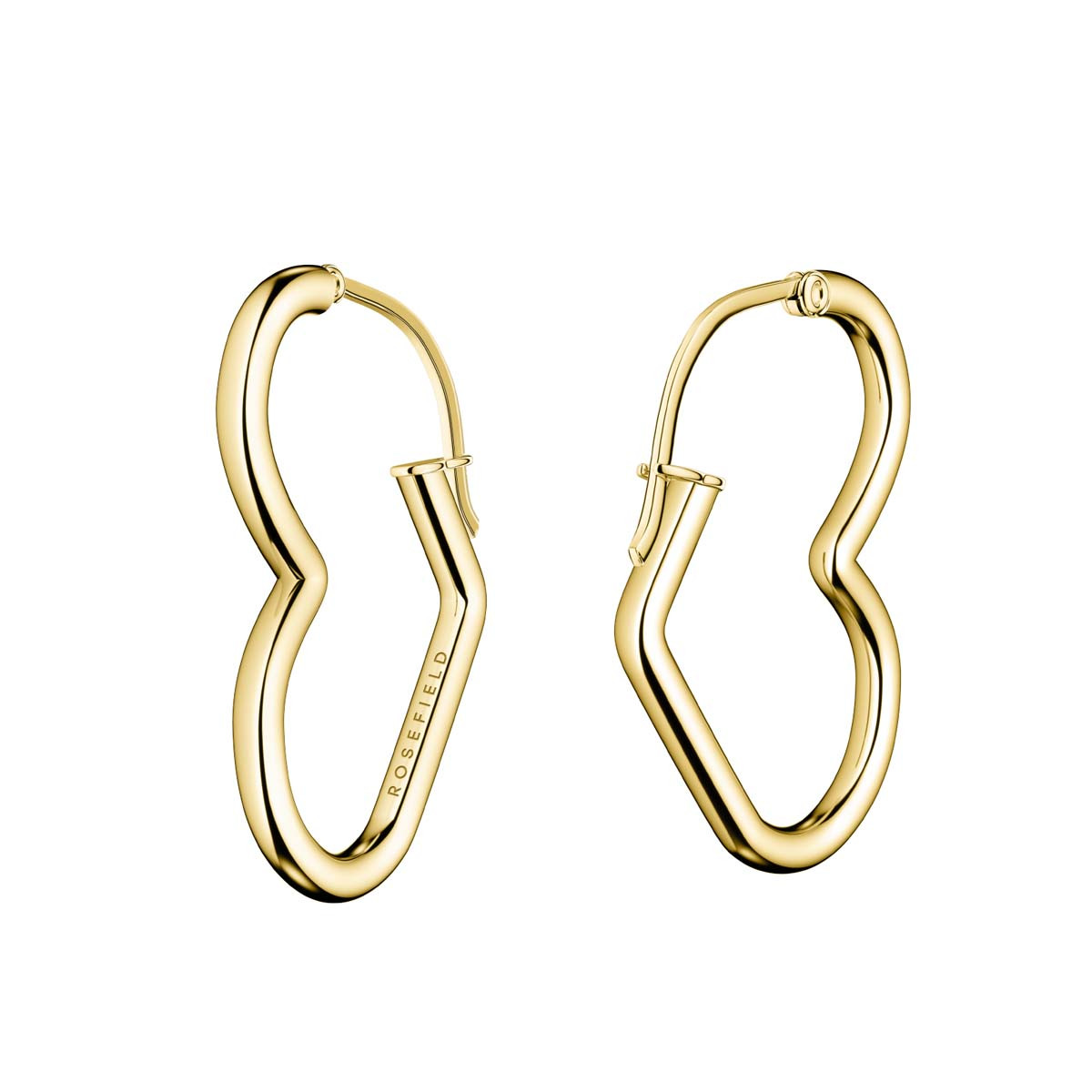 Boucles d'Oreilles Rosefield "Heart Hoops Gold" - JEHHG-J579