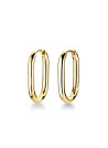 Boucles d'Oreilles Rosefield "Large Oval Hoops Gold"