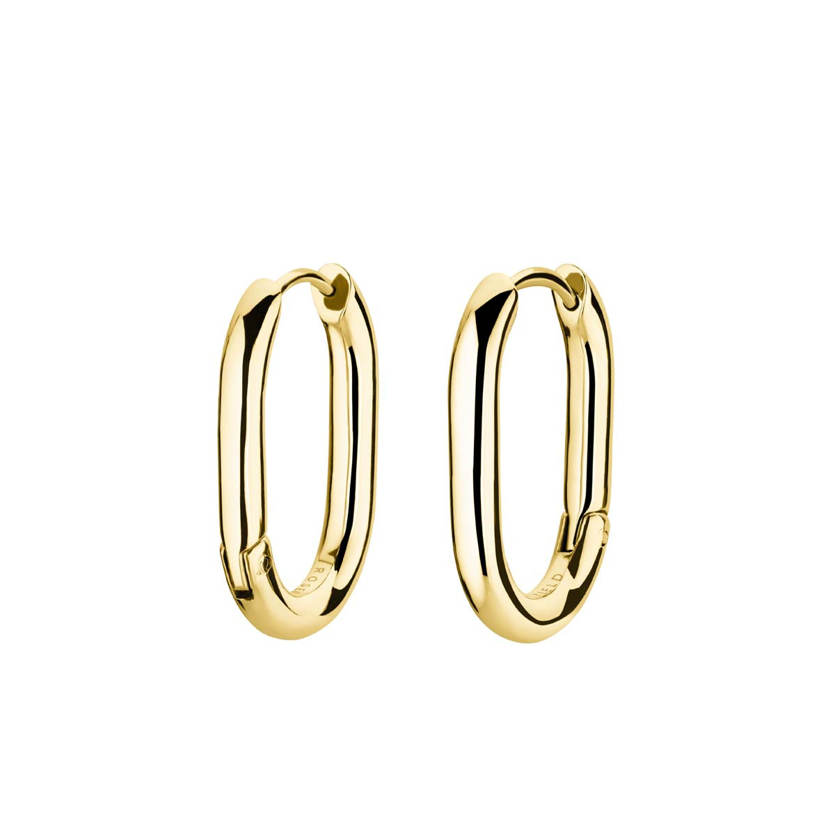 Boucles d'Oreilles Rosefield "Small Oval Hoops Gold" - JEOSG-J569