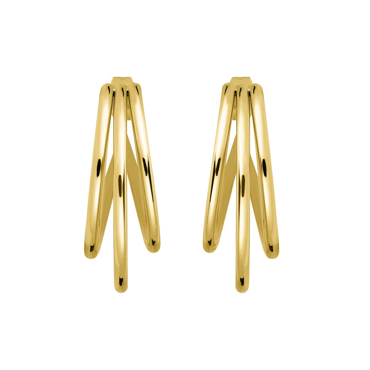Boucles d'Oreilles Rosefield "Triple Hoops Gold" - JETHG-J573