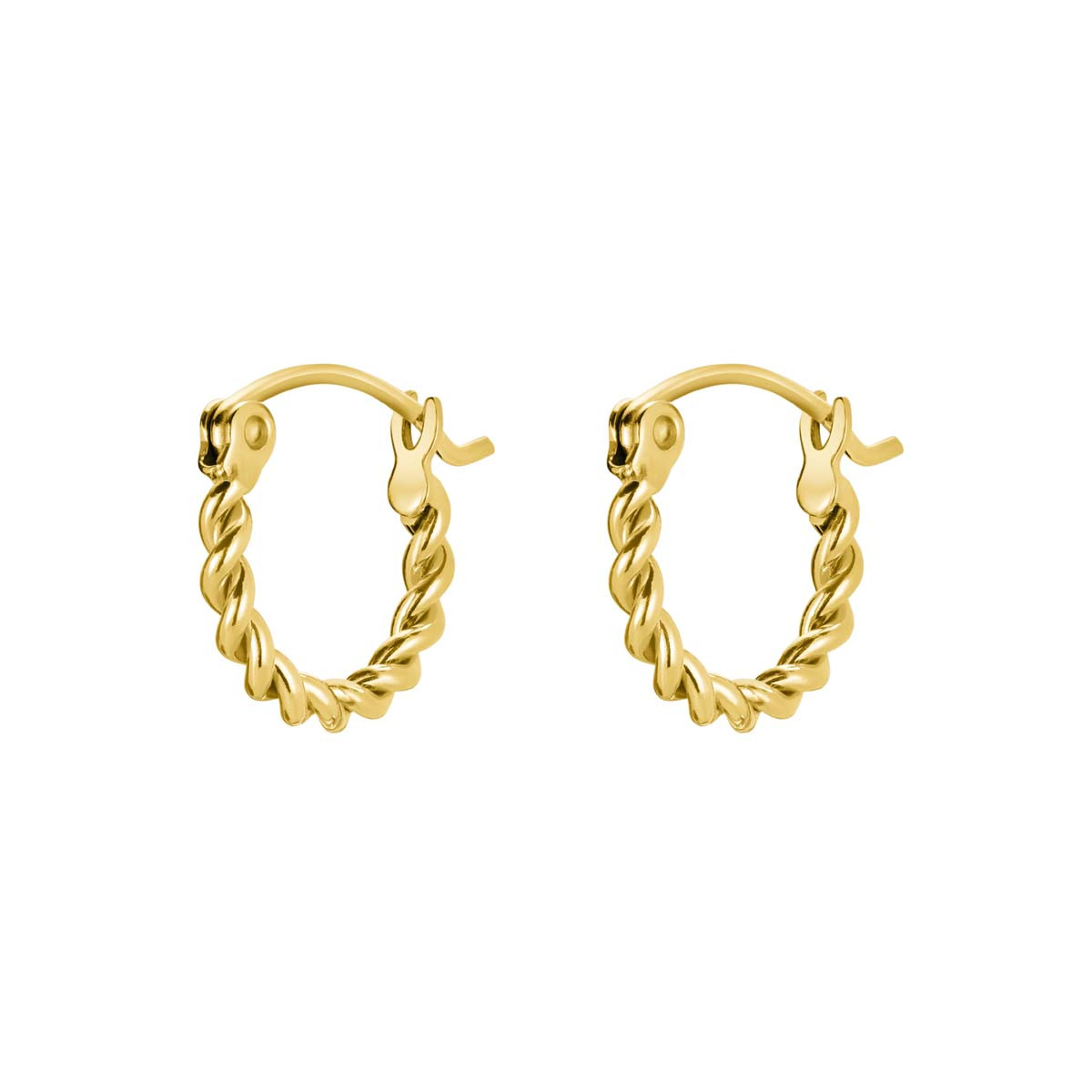 Boucles d'Oreilles Rosefield "Twisted Hoops Gold" Boucles d'Oreilles Rosefield "Twisted Hoops Gold" - JETHG-J577