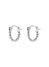 Boucles d'Oreilles Rosefield "Twisted hoops Silver"