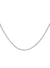 Collier Rosefield "Flat Curb Necklace Silver"