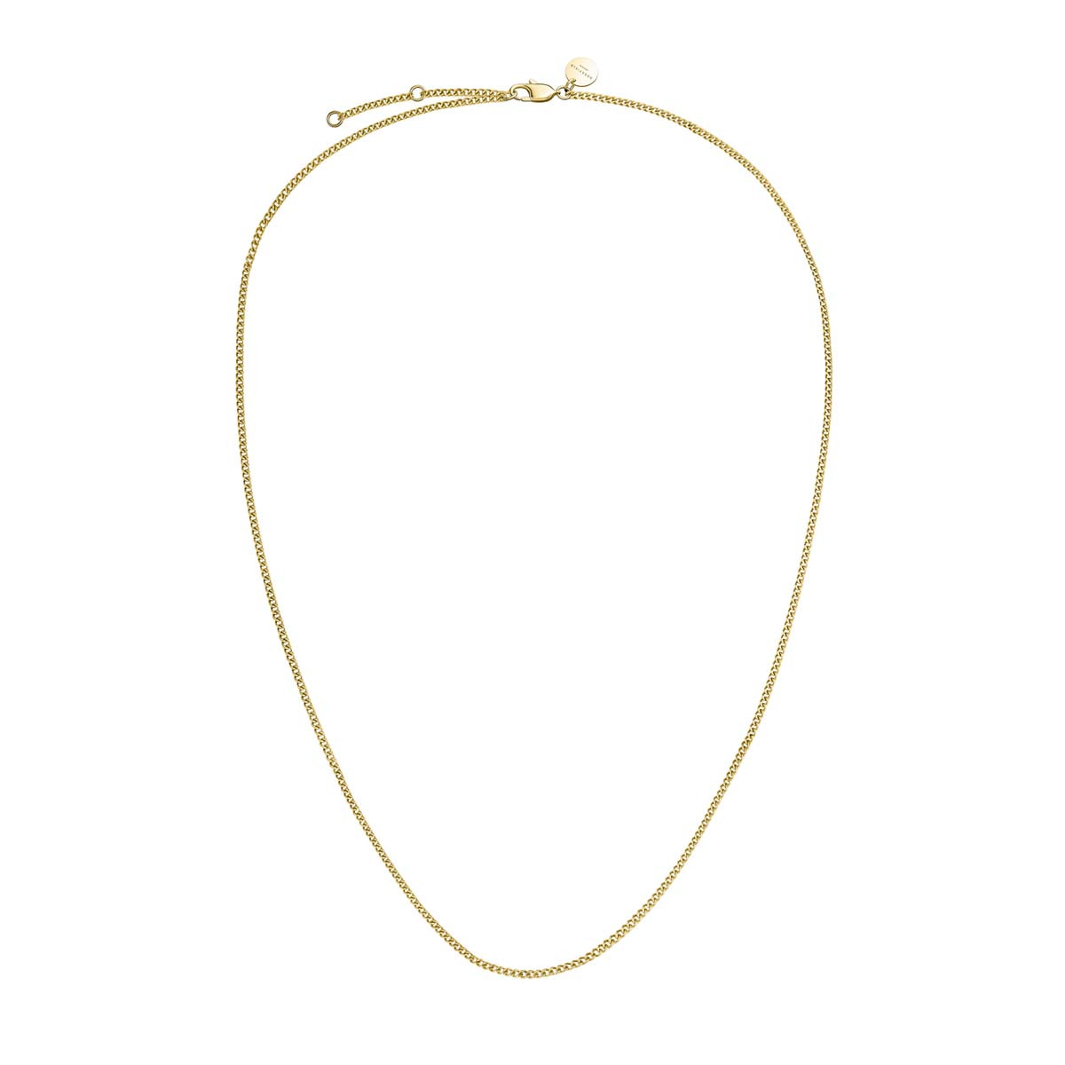 Collier Rosefield "Flat Curb Necklace Gold" - JNFCG-J622