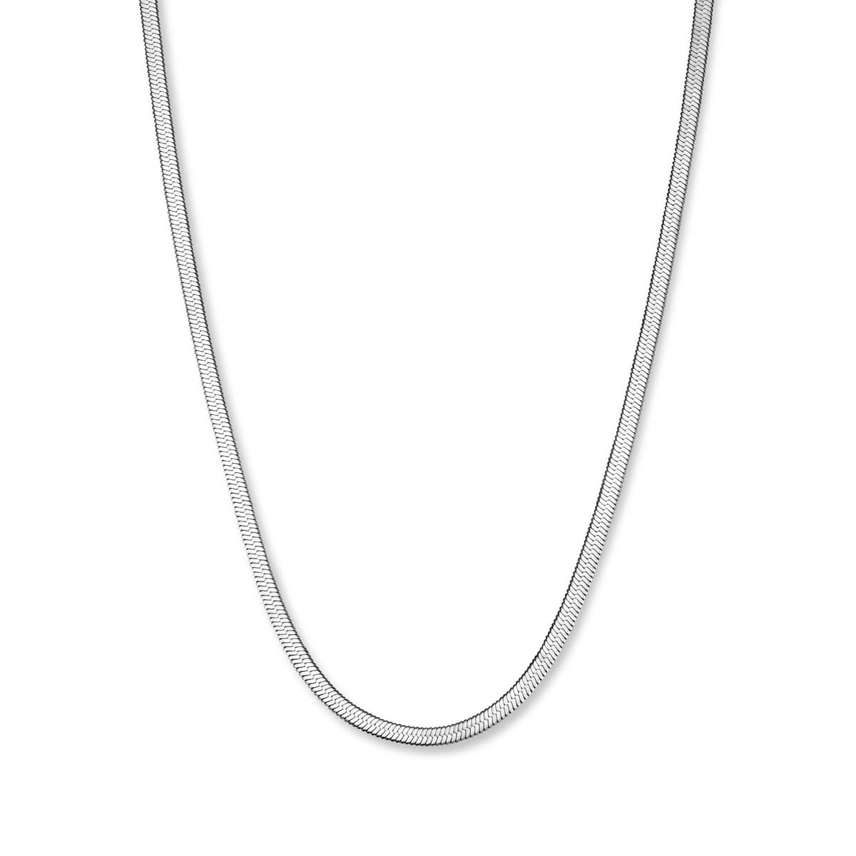 Collier Rosefield "Snake Necklace Silver"
