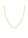 Collier Rosefield "Hammered Chain Necklace Gold"
