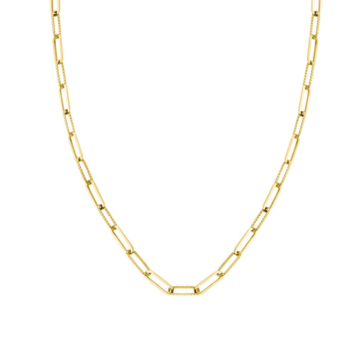 Collier Rosefield "Hammered Chain Necklace Gold"