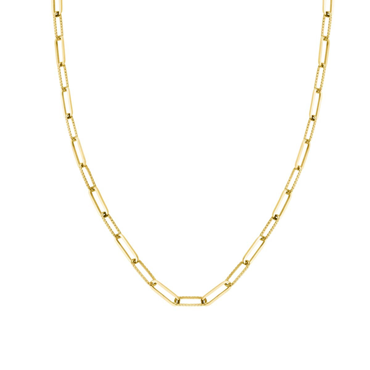 Collier Rosefield "Hammered Chain Necklace Gold" - JNHCG-J628