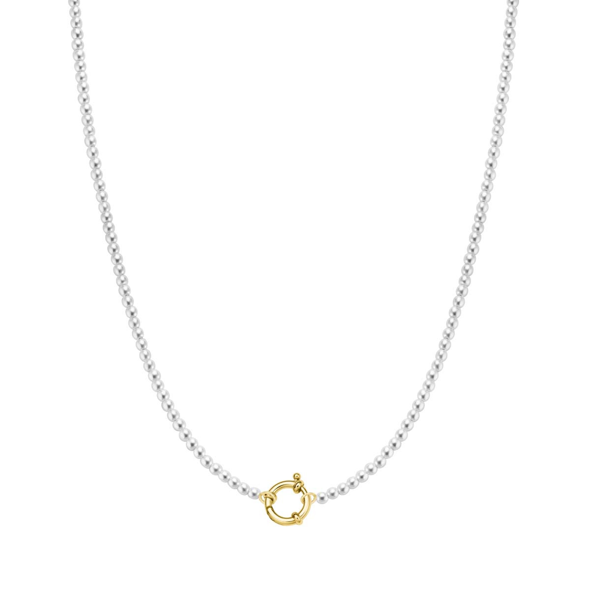 Collier Rosefield "Mini Pearl Necklace Gold"