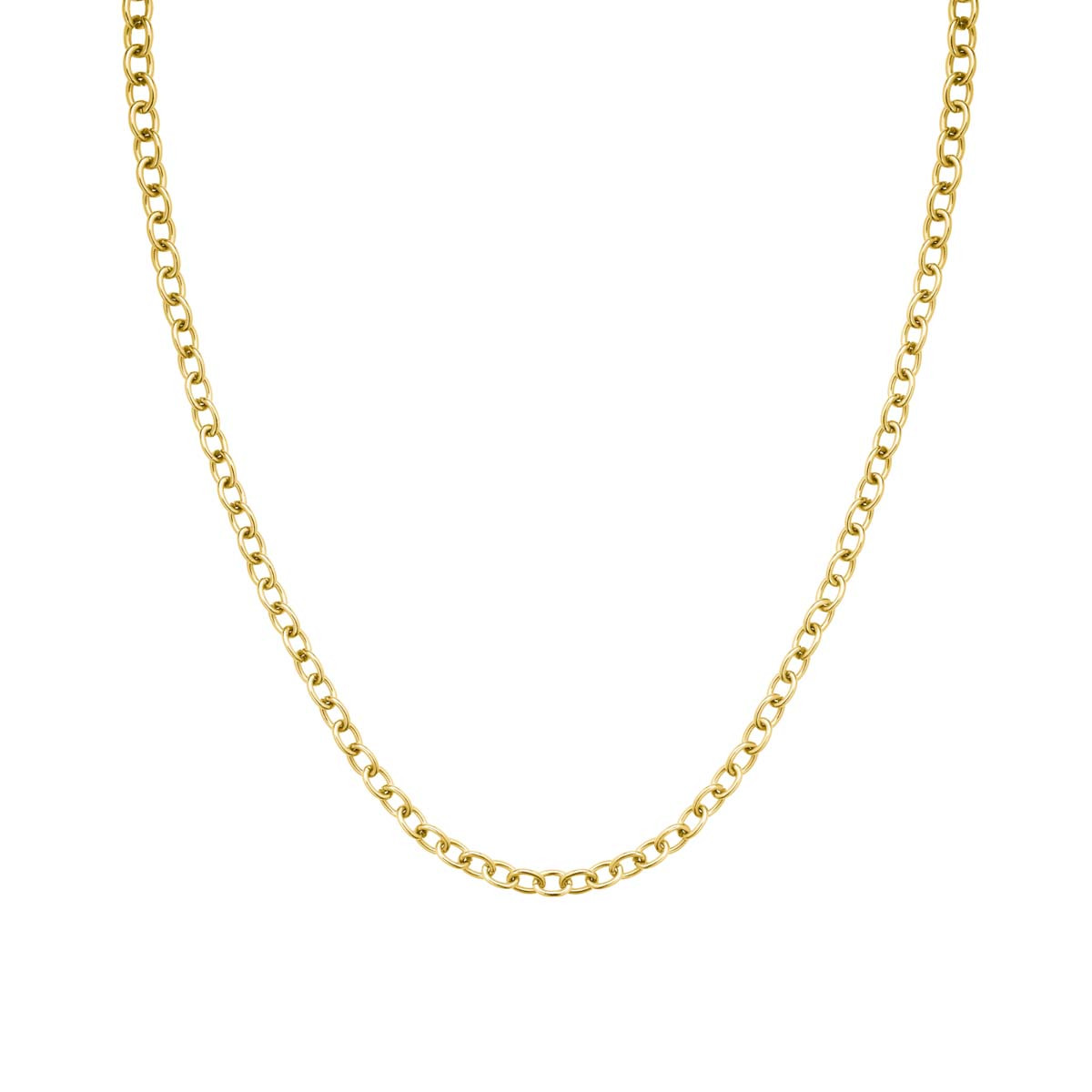 Collier Rosefield "Oval Chainlink Necklace Gold" - JNOCG-J626