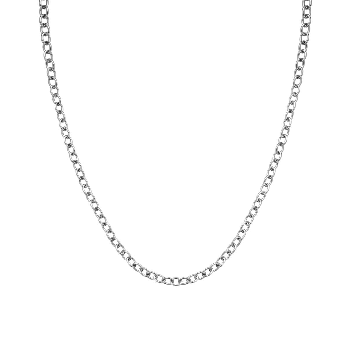 Collier Rosefield "Oval Chainlink Necklace Silver" Collier Rosefield "Oval Chainlink Necklace Silver" - JNOCS-J627