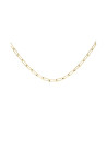 Collier Rosefield "Rectangle Chain Necklace Gold"