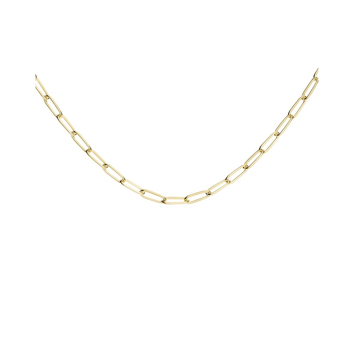 Collier Rosefield "Rectangle Chain Necklace Gold" - JNRCG-J564