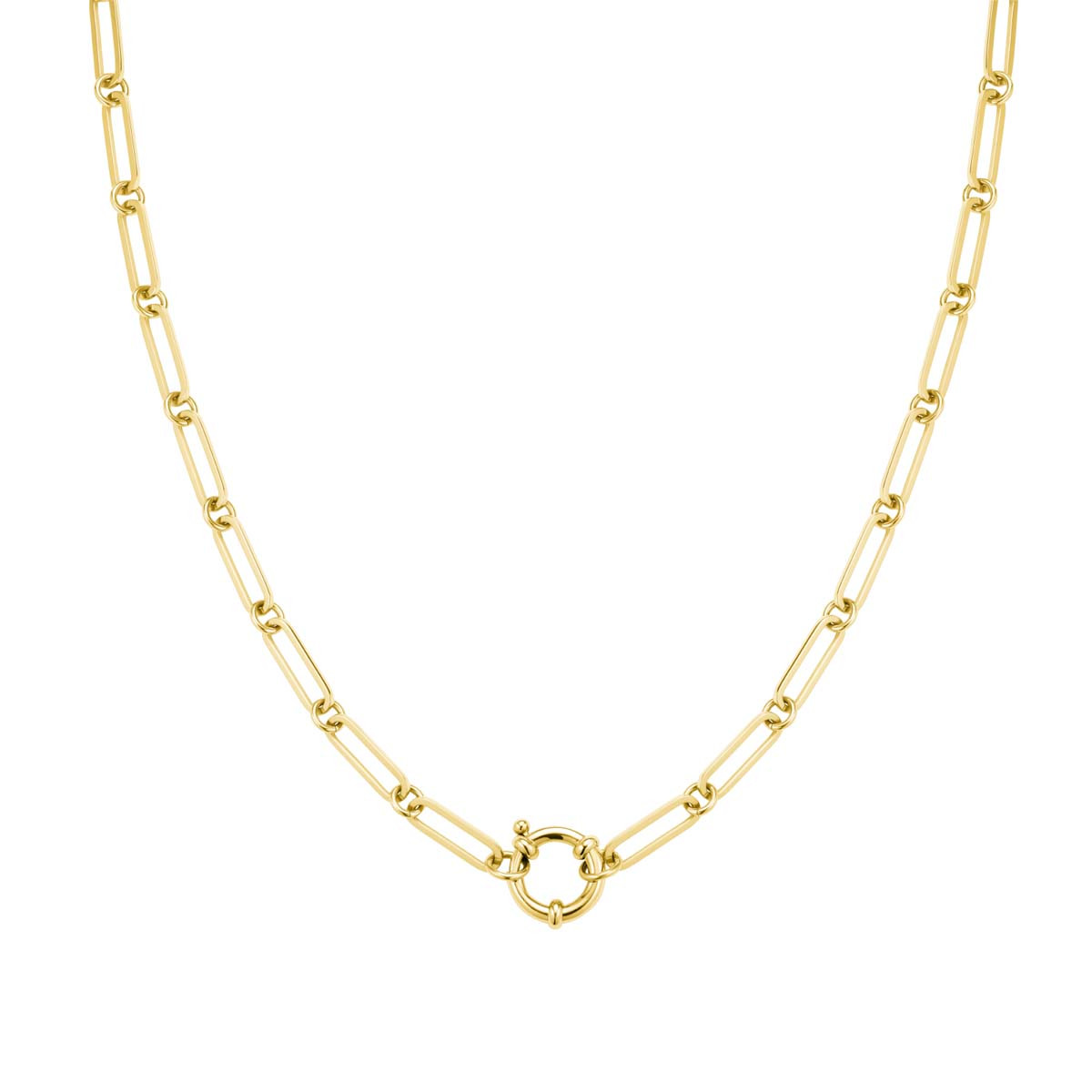 Collier Rosefield "Chunky Chain Necklace Gold"