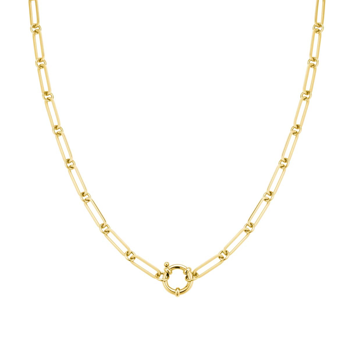 Collier Rosefield "Chunky Chain Necklace Gold" - JNRRG-J614