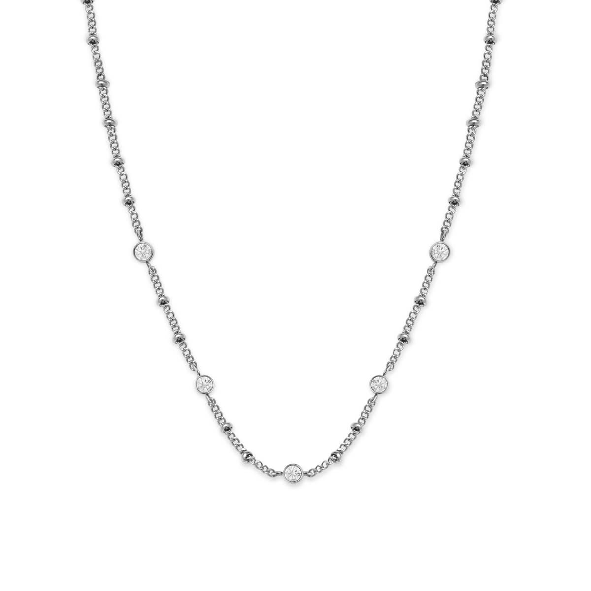 Collier Rosefield "Crystal Necklace Silver" - JNSCS-J612
