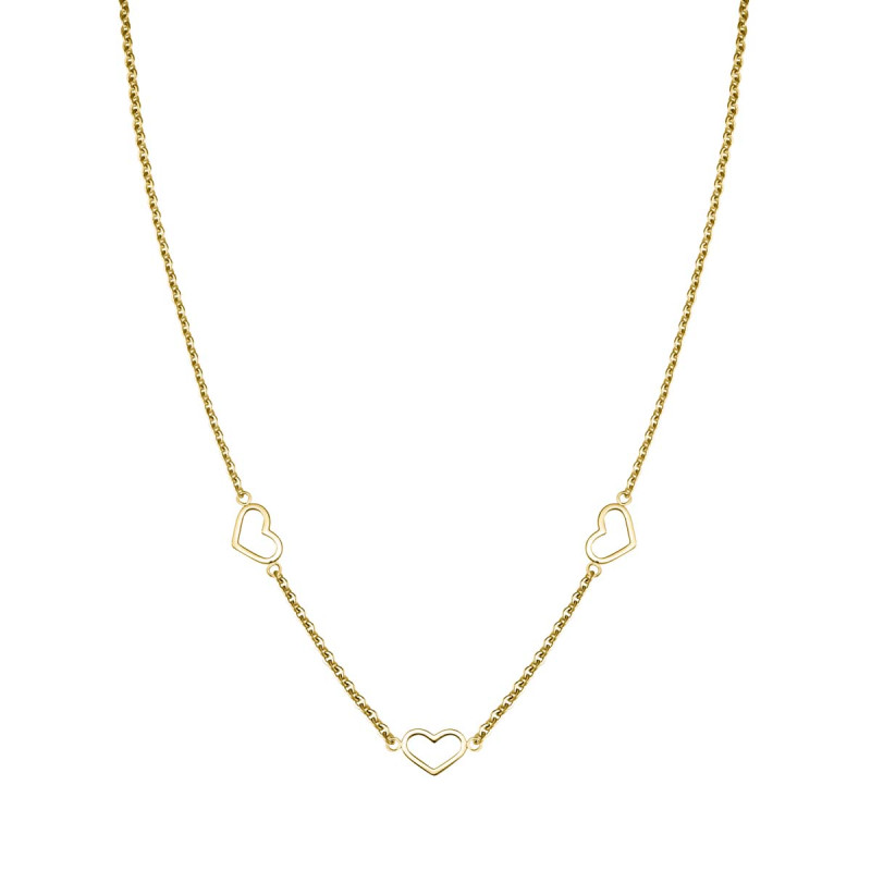 Collier Rosefield  Triple Heart Necklace Gold  - JNTHG-J535