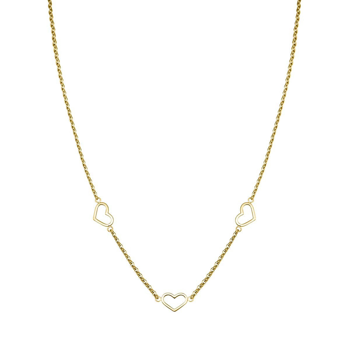 Collier Rosefield "Triple Heart Necklace Gold" - JNTHG-J535