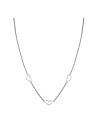 Collier Rosefield "Triple Heart Necklace Silver"