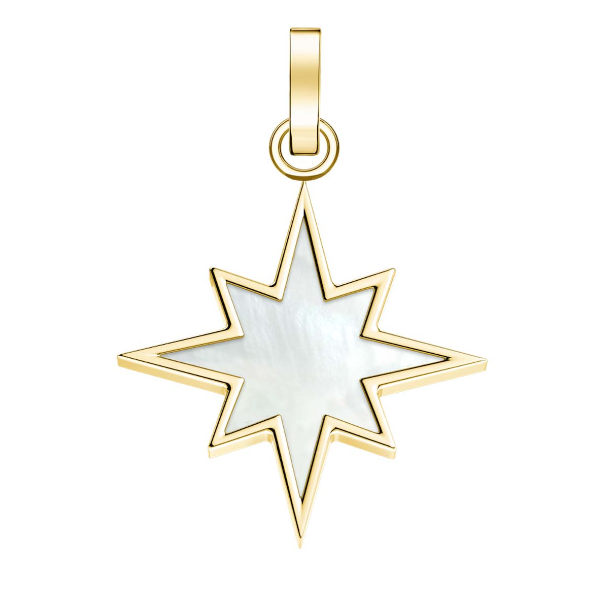 Charm Rosefield "Pendant Gold Lucky Symbol MOP Polestar" Charm Rosefield "Pendant Gold Lucky Symbol MOP Polestar" - PE-Gold-POLESTAR