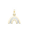 Charm Rosefield "Pendant Gold Lucky Symbol MOP Rainbow"