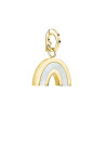 Charm Rosefield "Pendant Gold Lucky Symbol MOP Rainbow"