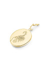 Charm Rosefield "Pendant Gold Zodiac Coin Scorpio"