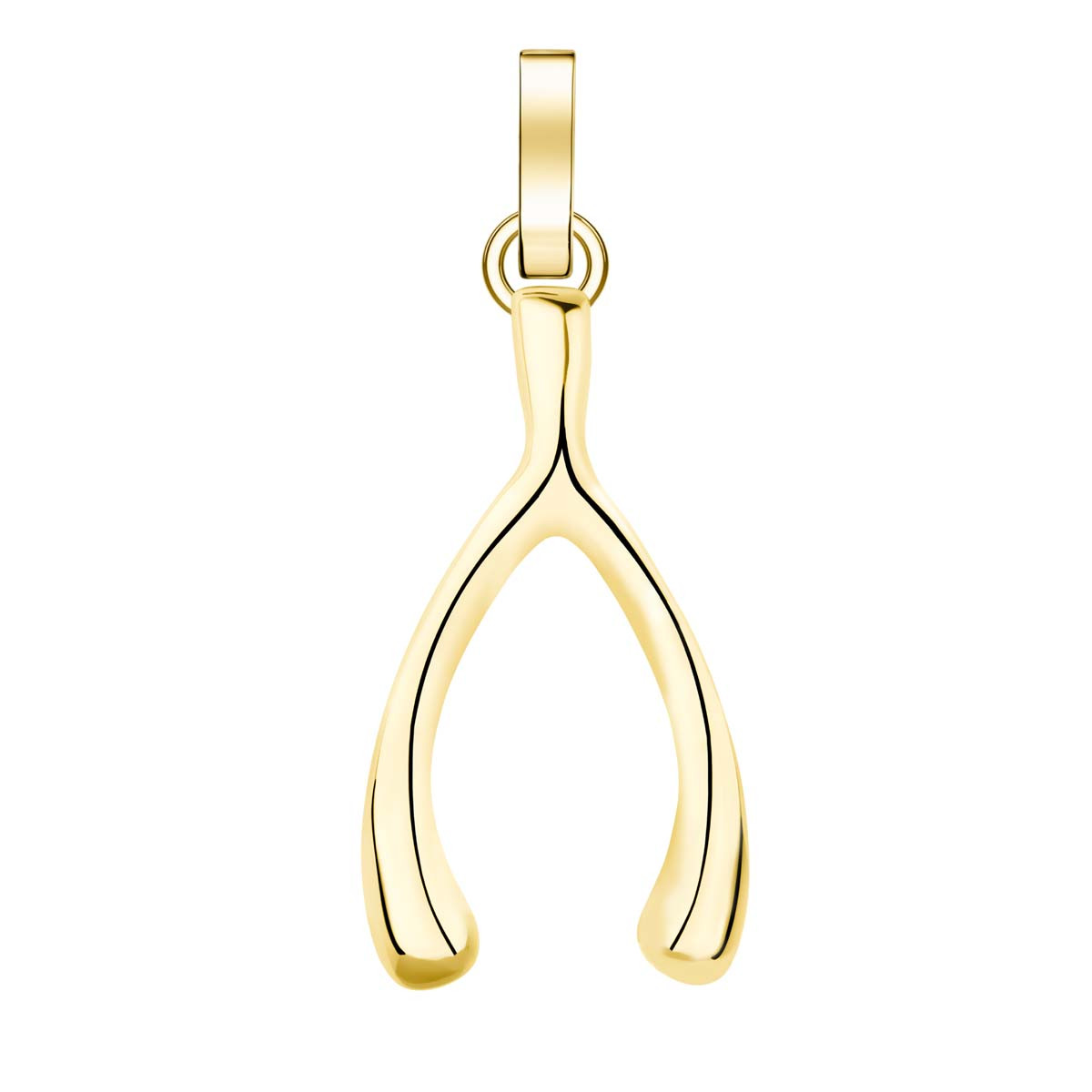 Charm Rosefield "Pendant Gold Lucky Symbol Wishbone" - PE-Gold-WISHBONE