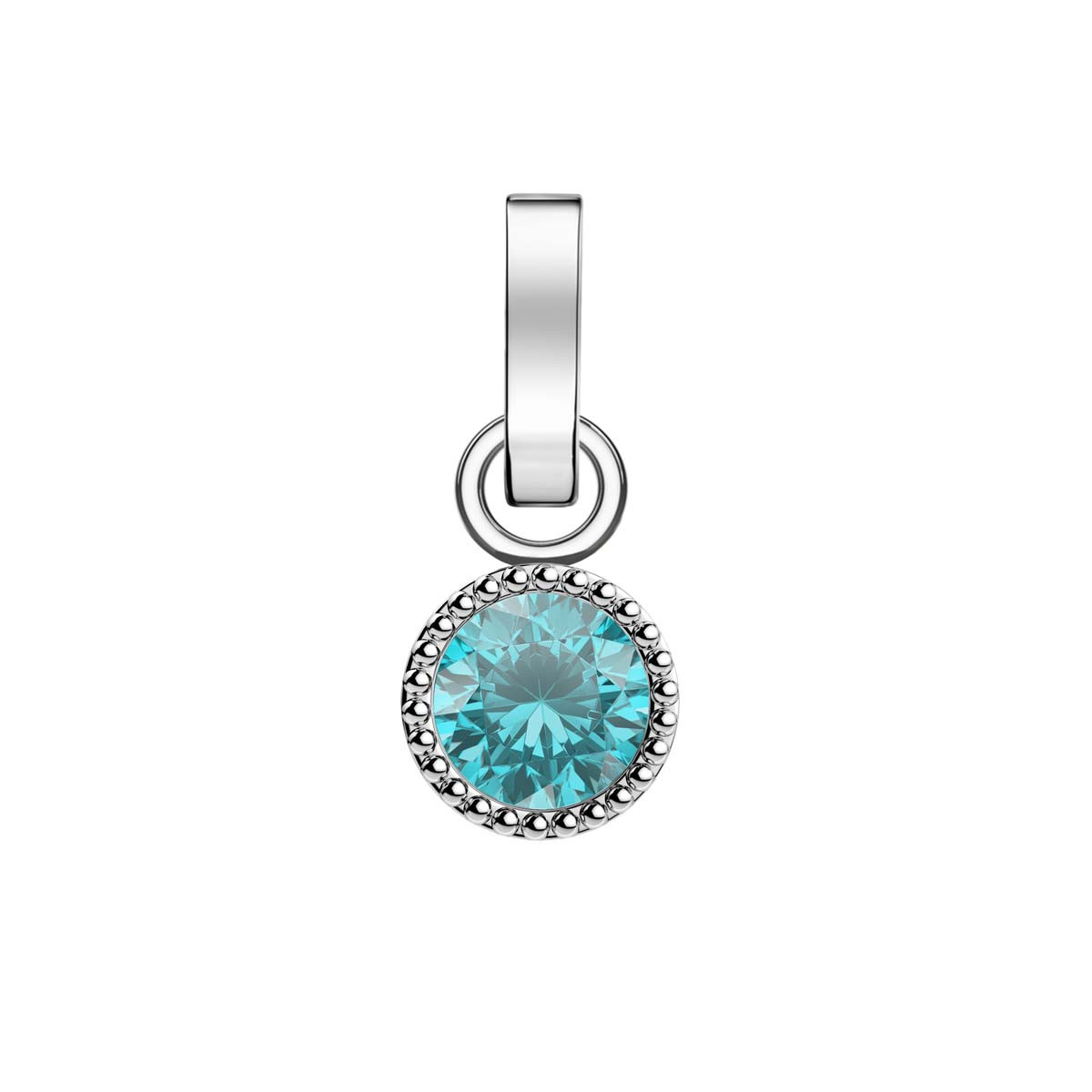 Charm Rosefield "Pendant Silver Birthstone March" - PE-Silver-Mar