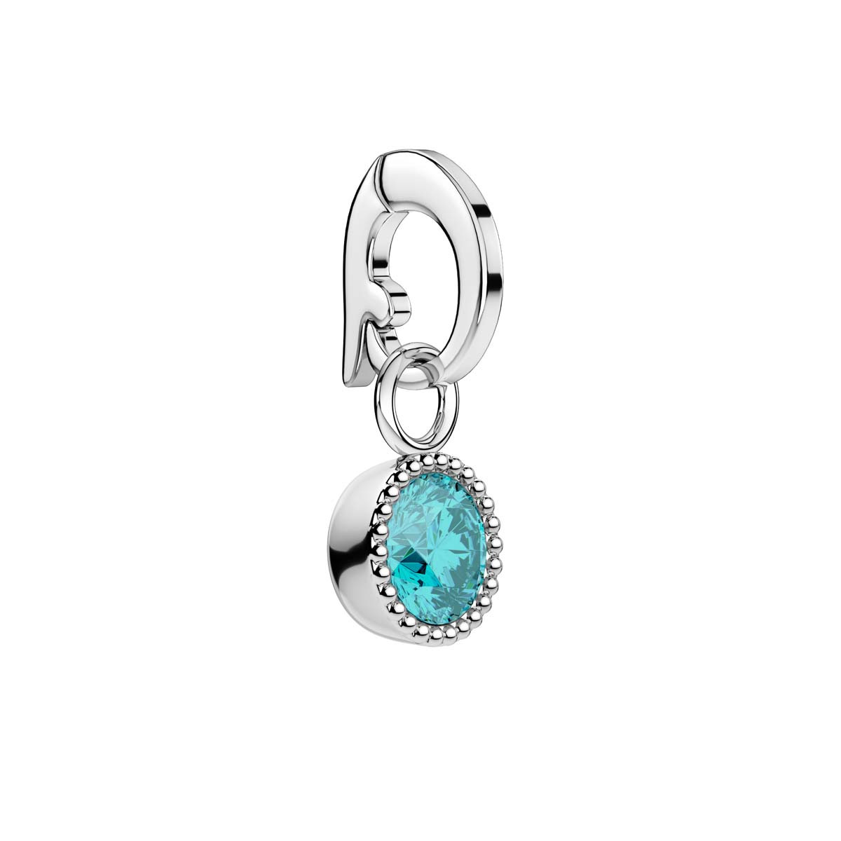 Charm Rosefield "Pendant Silver Birthstone March" - PE-Silver-Mar