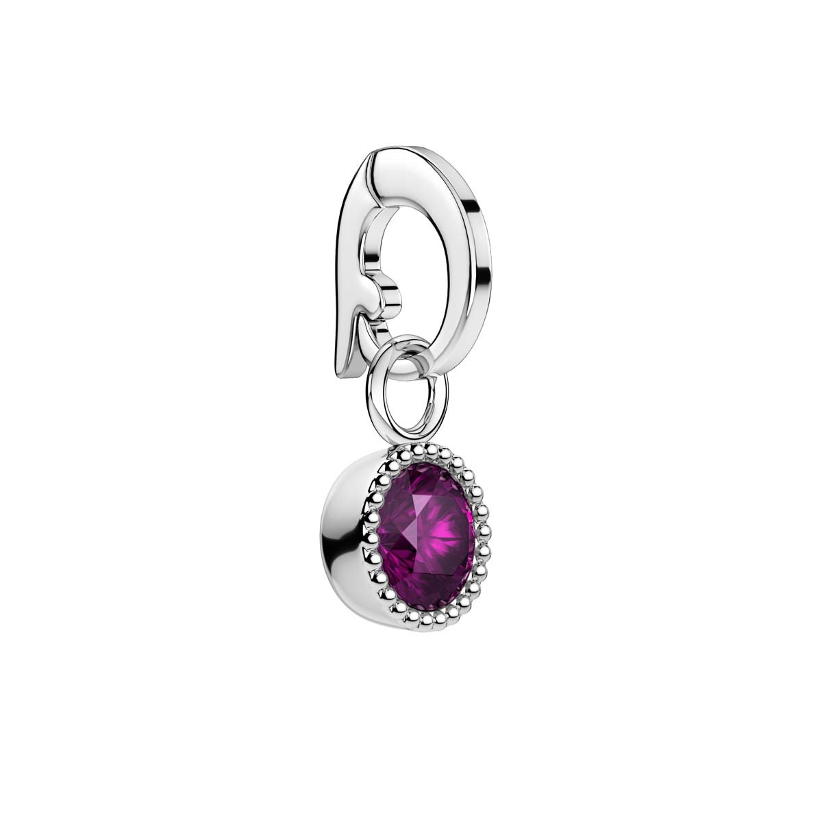 Charm Rosefield "Pendant Silver Birthstone February" Charm Rosefield "Pendant Silver Birthstone February" - PE-Silver-Feb