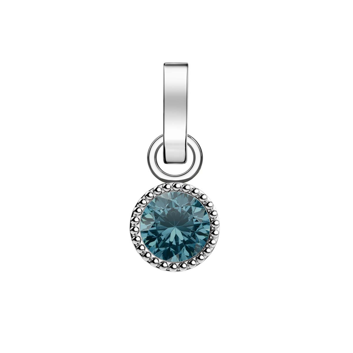 Charm Rosefield "Pendant Silver Birthstone December" - PE-Silver-Dec